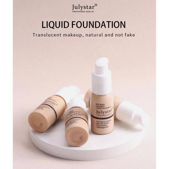New Julystar Soft Matte Liquid foundation make up Long Wear Coverage #05 wrapped - Picture 1 of 6